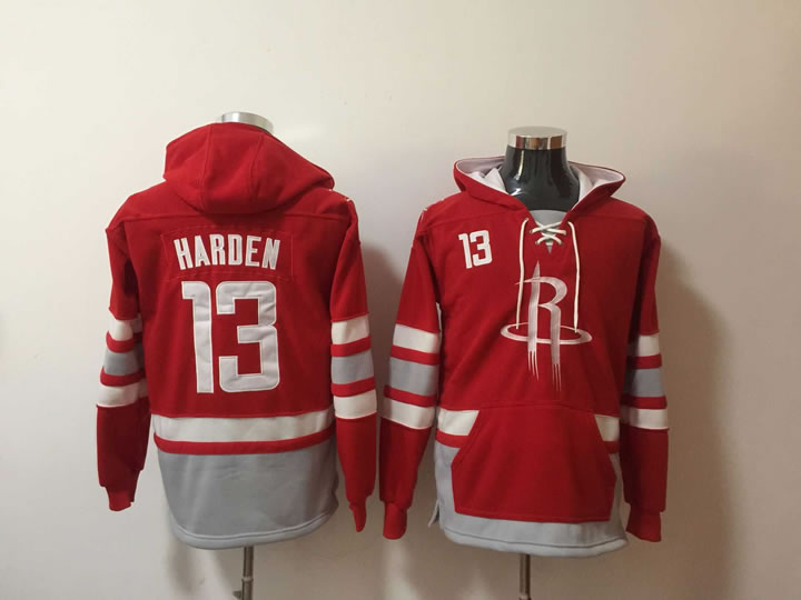 Rockets 13 James Harden Red All Stitched Hooded Sweatshirt,We sell and wholesale Rockets 13 James Harden Red All Stitched Hooded Sweatshirt on line form chian!